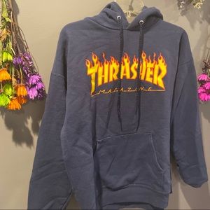 Navy Thrasher Hoodie